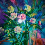 Пионы. Бумага, акрил. Пионы. Бумага, акрил.