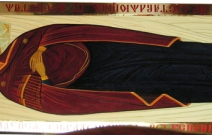 Плащаница Божией Матери, размер: 45x130 см. Ламинат.