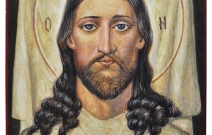 Икона Спас Нерукотворный, размер: 21x14 см. Липа, акрил.